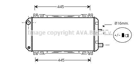 AVA QUALITY COOLING Radiators, Motora dzesēšanas sistēma FDA2048